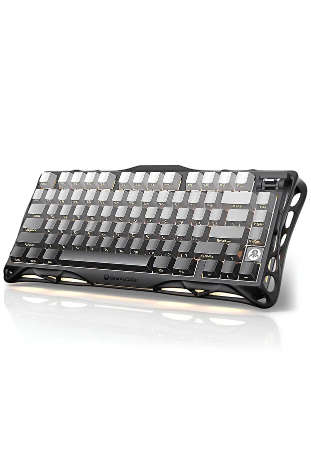 Gravastar Mercury K1 Rgb Wireless Mechanical Gaming Keyboard, English Q, Gradient Black