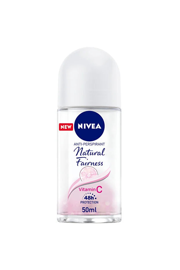 NIVEA Natural Fairness, Antiperspirant for Women, Roll-on 50ml