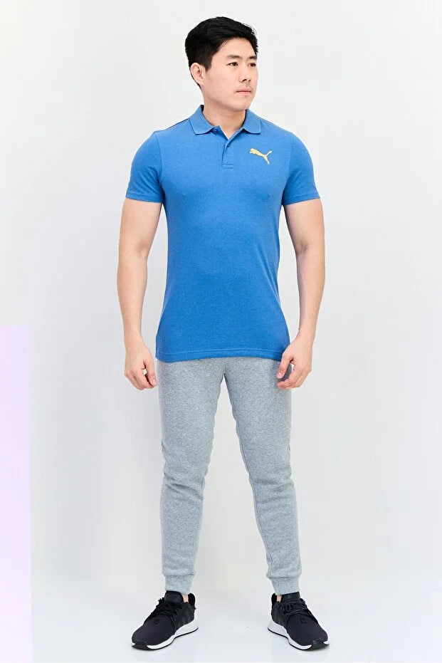 Puma Men Sportswear Fit Short Sleeves Outdoor Polo Shirt, Blue