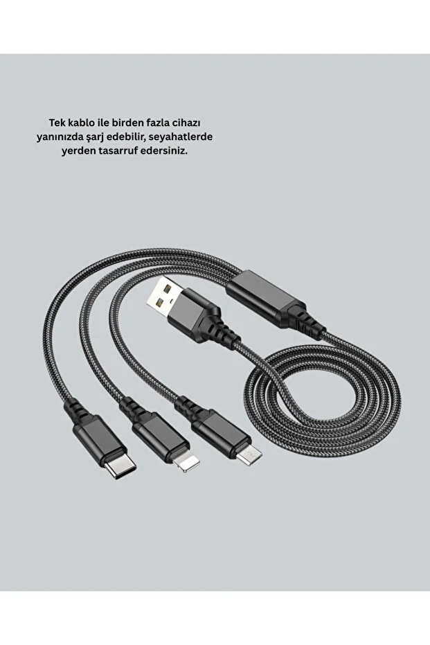 Beta Moda Hub Multi USB Charging Cable – 1.2m Fast Charging, 3A Strong Current
