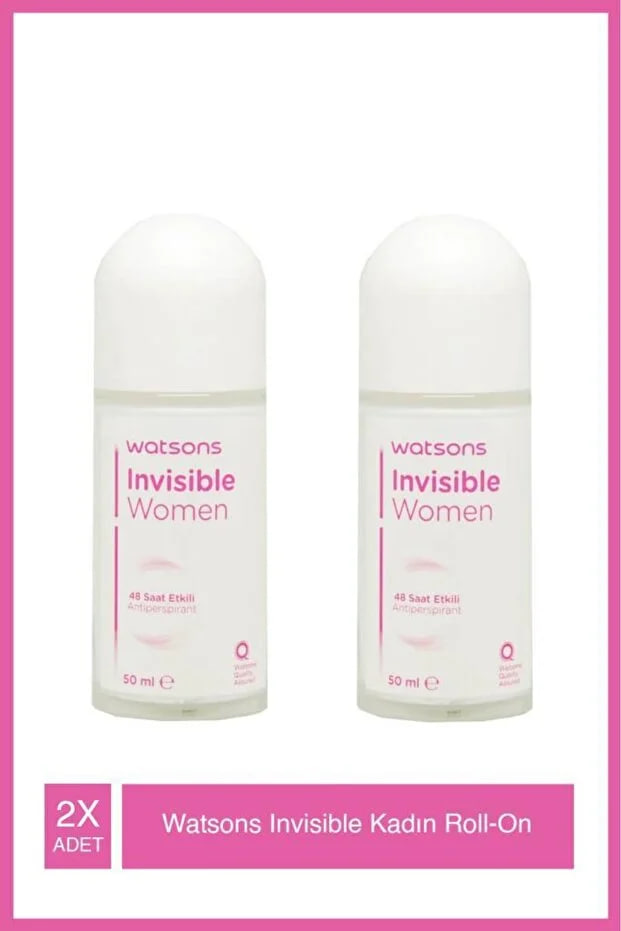 Watsons Invisible 48-Hour Effective Roll-On for Women, 50ml (2 Packs)