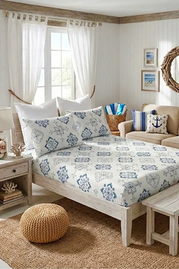 Lorien Crystal Patterned Elastic Sheet Set - Single/Double/Queen Size