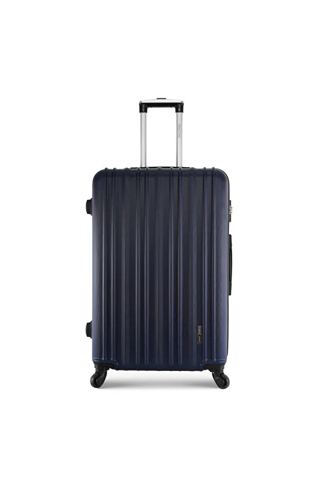 PARAJOHN Cabin Size ABS Hardside Spinner Luggage Trolley 20 Inch Navy