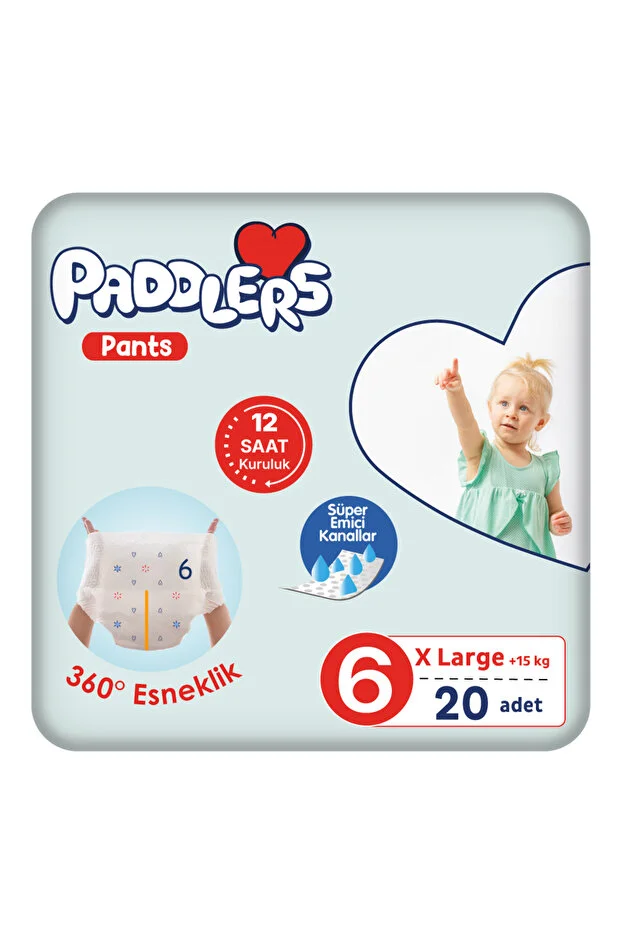 Paddlers Diaper Panties Size 6 X-Large 20 Pieces (15+kg) Eco Package