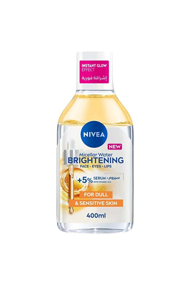 NIVEA Brightening Micellar Water, Cleanses, Brightens & Removes Make Up, 400ml