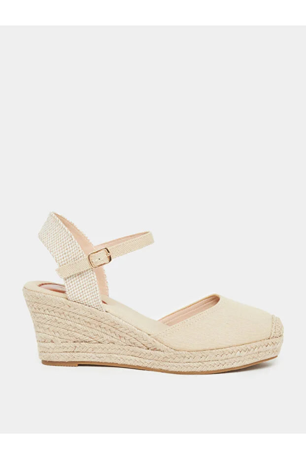 Styli Nude Bow Trim Ballerinas
