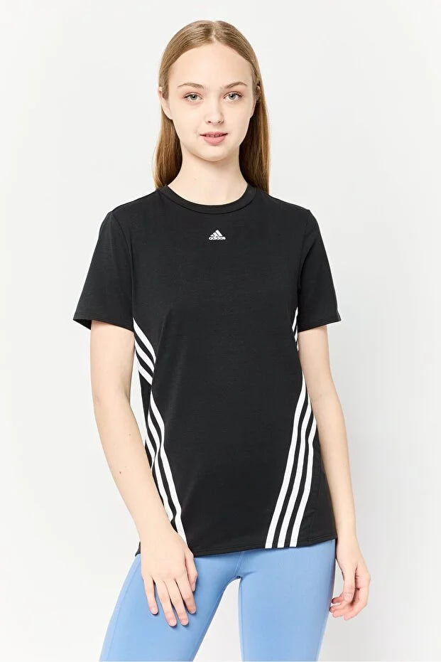 Adidas Women Sportswear Fit Short Sleeve Outdoor T-shirt , Black
