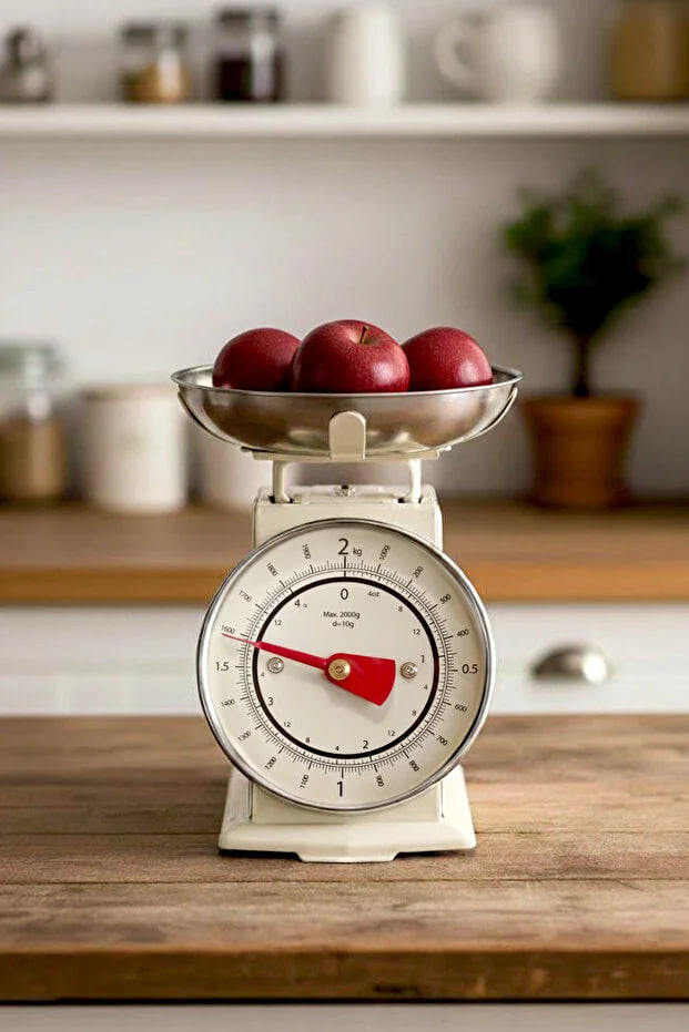 Kitchen Life 90's Style Retro Analog Kitchen Scale with 2 kg Capacity Kitchen Scale