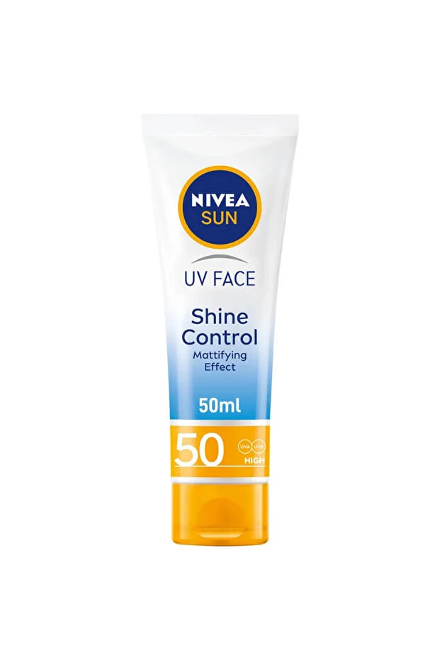 NIVEA Sun UV Face Cream Shine Control Mattfying Effect With SPF 50 UVA UVB Protection- 50ml