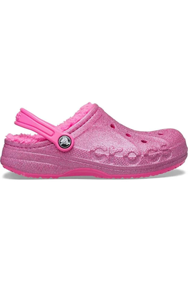 Crocs Baya Lined Glitter Clog K Kids Slippers 207656