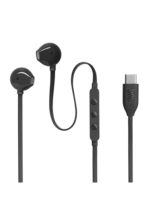JBL Tune 305C Black Type-C Wired Earbuds Headphones