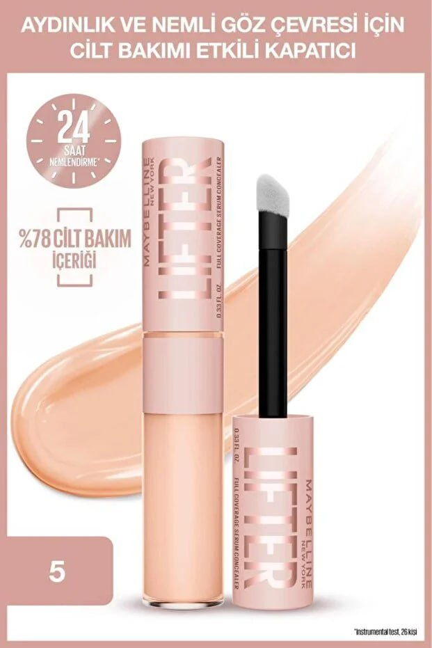 L'Oreal Paris Lifter Moisturizing and Brightening Concealer Containing Caffeine and Peptides