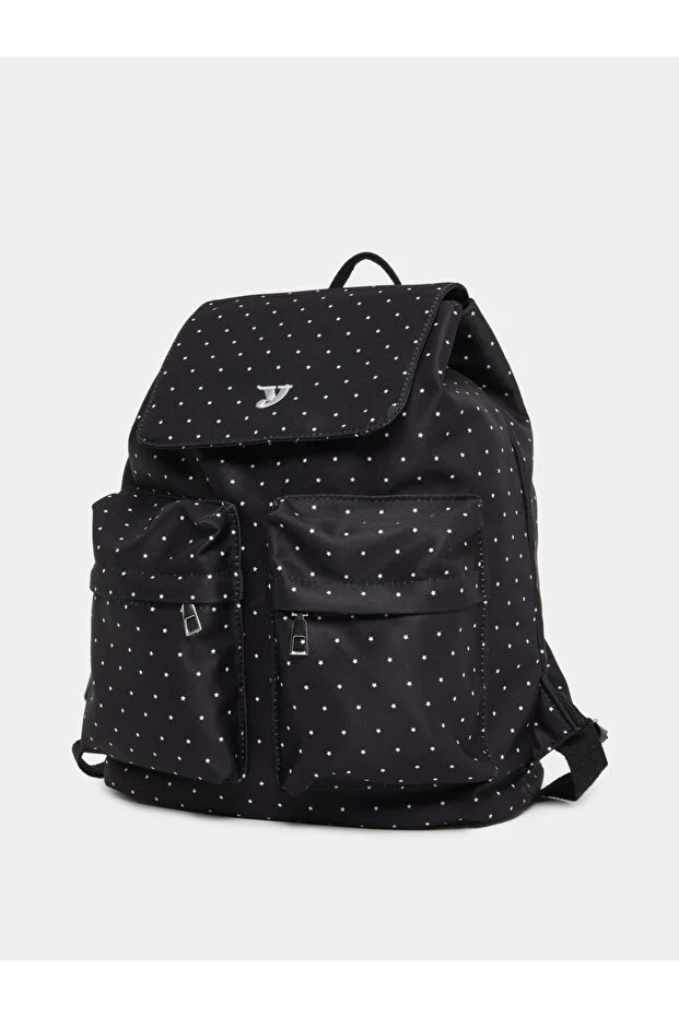 Styli Star Print Backpack with Pockets