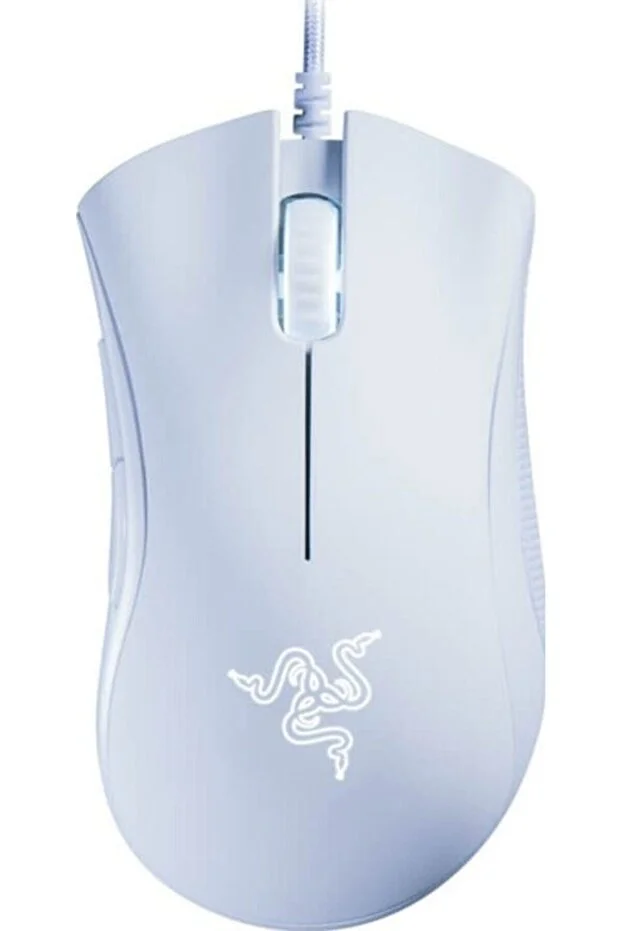 RAZER Deathadder Essential Optical Wired White Gaming Mouse - (Rz01-03850200-R3M1)
