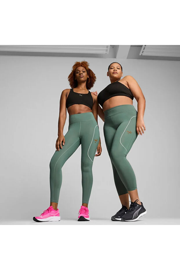 Puma Womens x First Mile Running Tights - Green