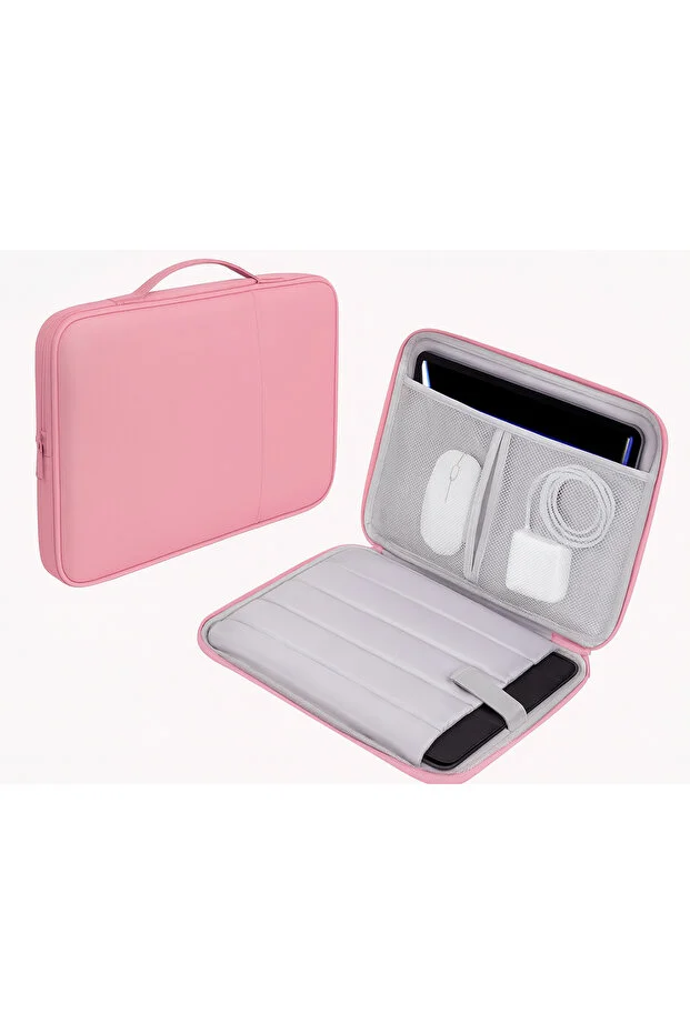 DysCase MacBook Air Pro M2, M1, Ipad, Natebook, Tablet Case, 14'' Compatible Carrying Case Pink