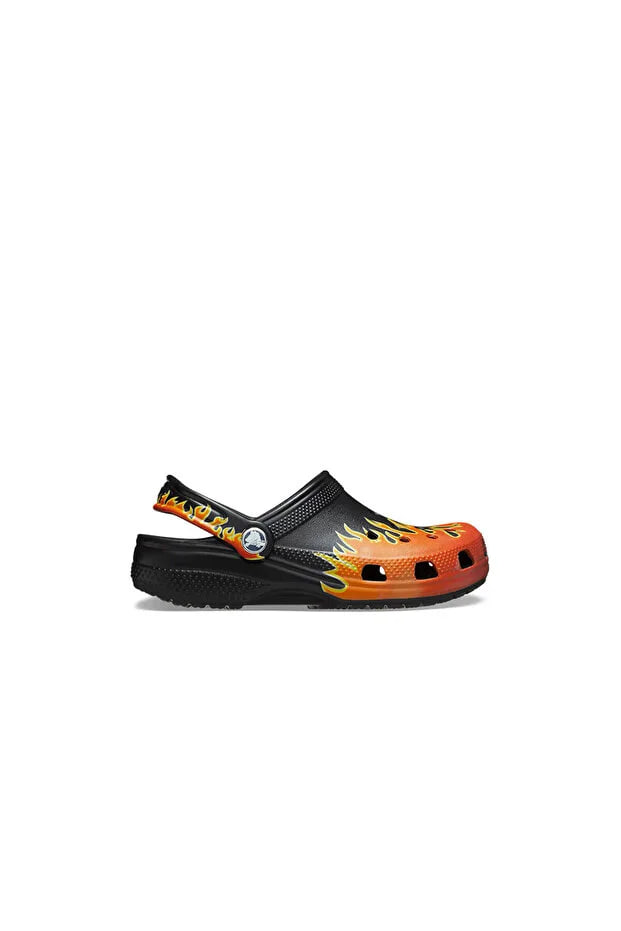 Crocs Classic Flames Clog t Children's Slippers 211214-0C4 Black