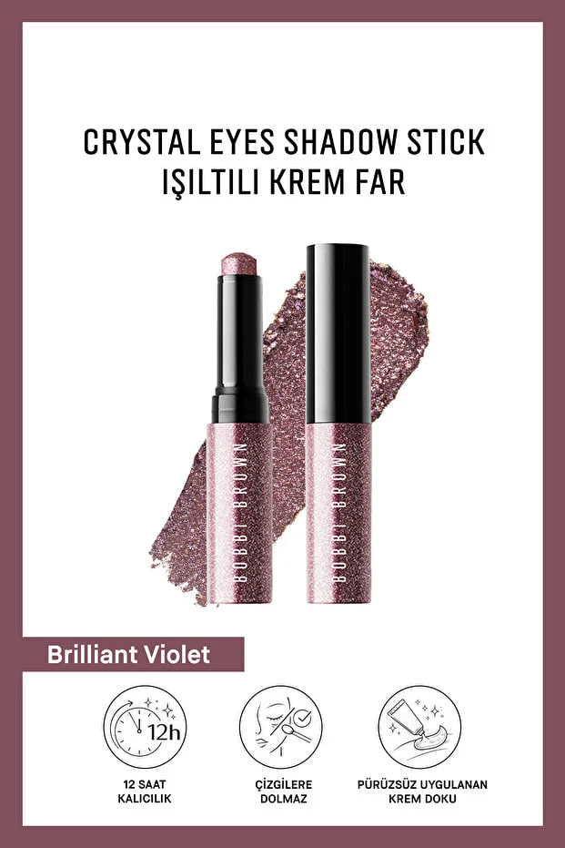 Bobbi Brown Crystal Eyes Shadow Stick Shimmering Cream Eyeshadow - Brilliant Violet