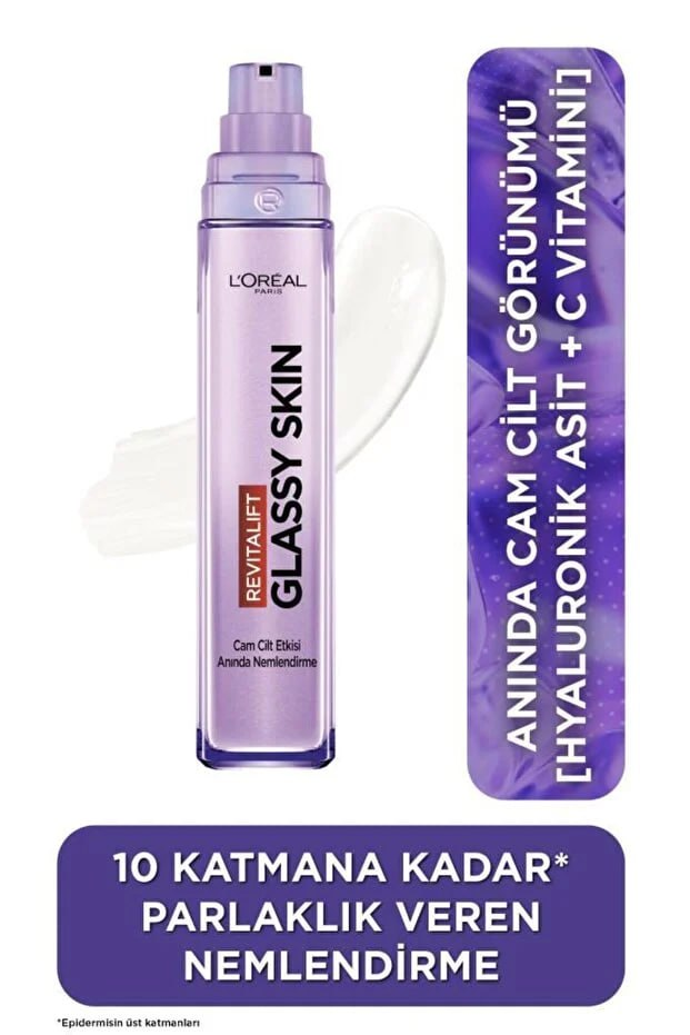 L'Oreal Paris Revitalift Filler Glassy Skin Moisturizing Cream Containing [Hyaluronic Acid] That Gives a Glass Skin Look 50ml