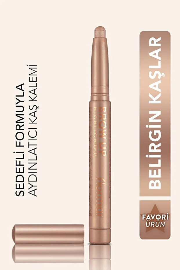 Watsons Flormar Retractable Brow Highlighter Pencil Light Brown - Brow Up Highlighter Pencil - 000 Champagne - 8690604622269