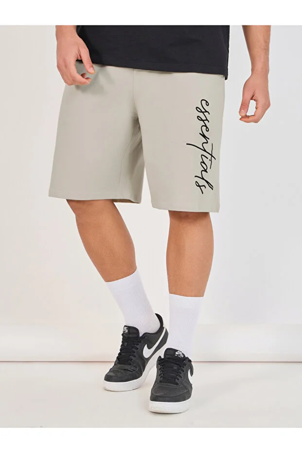 Styli Essentials Print Oversized Cotton Shorts