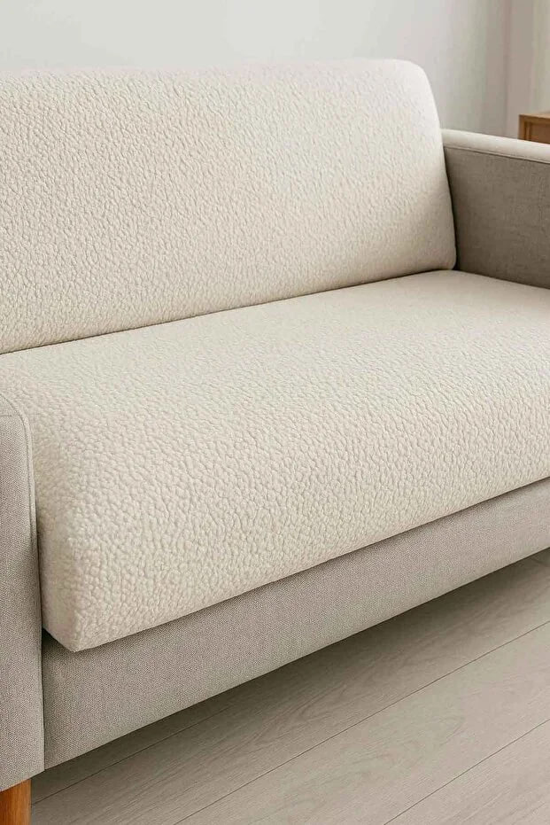 Decomia Home Daisy Embossed Soft Sofa Cover Multi-Purpose Sofa Wrap with Non-Slip Sponge (165X205 cm)