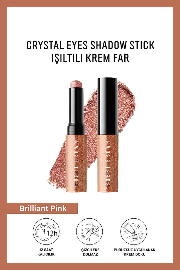 Bobbi Brown Crystal Eyes Shadow Stick Shimmering Cream Eyeshadow - Brilliant Pink