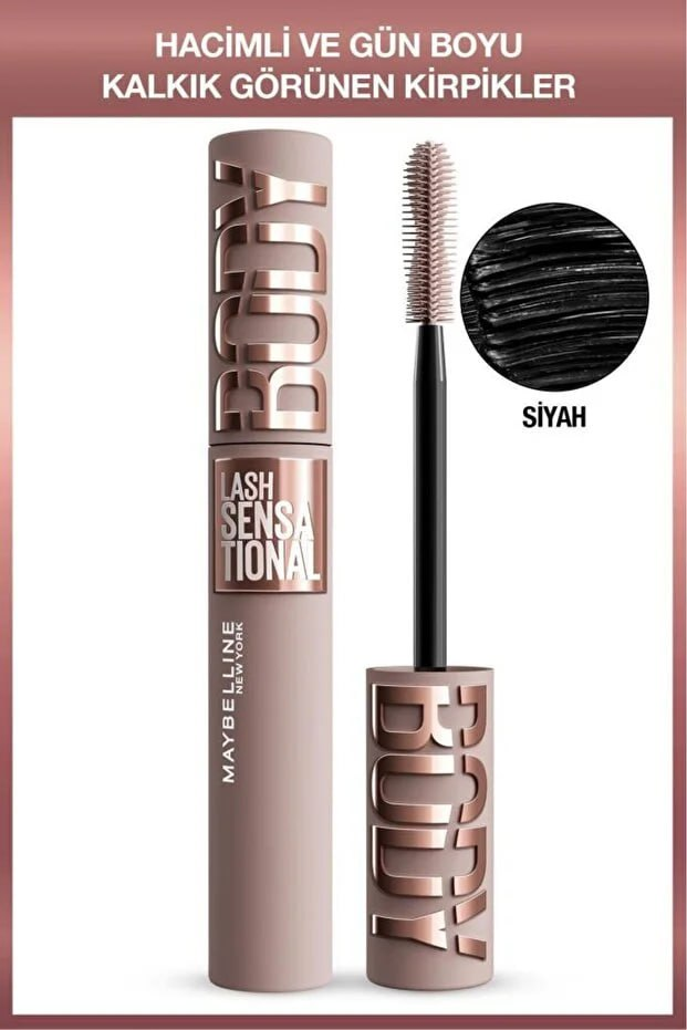 L'Oreal Paris Lash Sensational Body Mascara - Voluminous and Lifting-Looking Eyelashes All Day Long