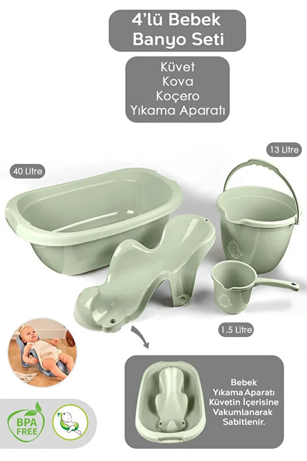 Zuu baby Folding Baby Bathtub Bath Set and Gift Nets