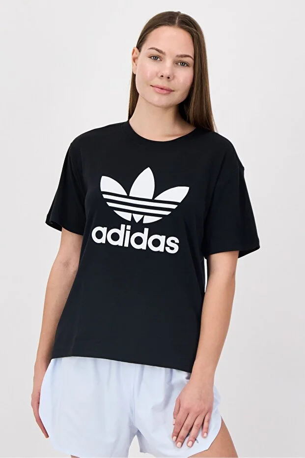 adidas Women Sportswear Fit Short Sleeve Outdoor T-Shirt, Black