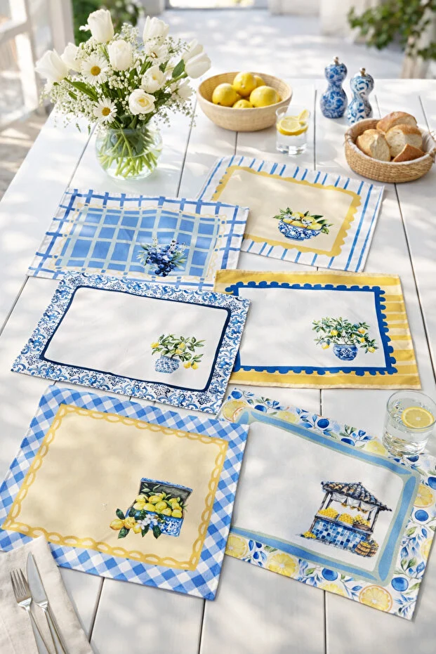 Pilloveland 6-Piece American Service Set - 45*35 cm - Citrus